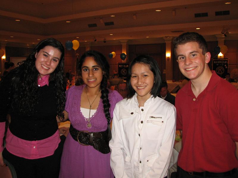 IMG_3158.JPG - A new Winston Churchill High School Key Club is in the process of forming now.  Two of the prospective new members, juniors Tessa Port and Meenu Singh are excited to have the opportunity to attend and talk with Immediate Past LG Brent Abel and new LG Anh Troung of Division 17.  The Kiwanis Club of Potomac will sponsor and support the Key Club.