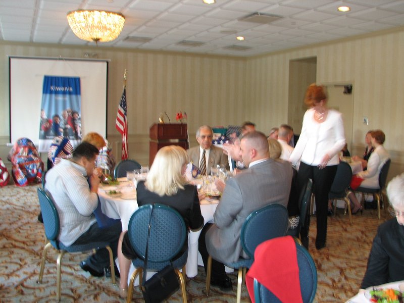 IMG_1682.JPG - The Honorary Dinner was called to order by Navy Captain (Retired) Michael Cronin, who is also the Potomac Club’s President Elect. Our Pledge of Allegiance was firmly recited and Presentation of the Colors ordered.